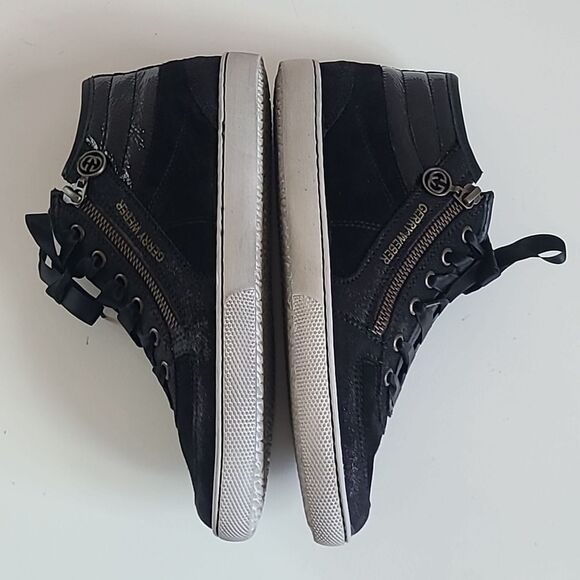 Gerry Weber Black Suede Sneaker Boots French Size EU 37 - Picture 10 of 16
